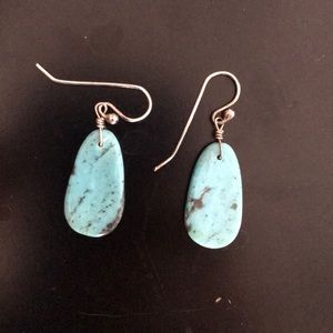 Handmade Turquoise and Sterling Silver Earrings